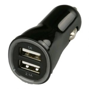 Chargeur de voiture 12V 2xUSB 3.1A(1x1A + 1x2.1A)