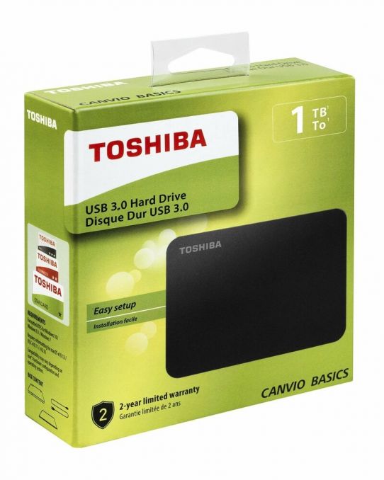 Disque dur externe TOSHIBA Canvio FLEX 1To Silver USB-A et USB-C Toshiba en  multicolore