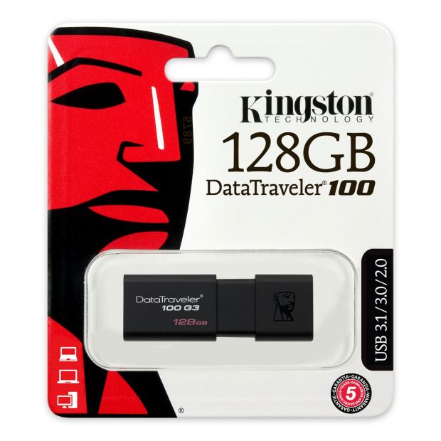 Cle USB 128 Go Kingston DataTraveler 100 G3