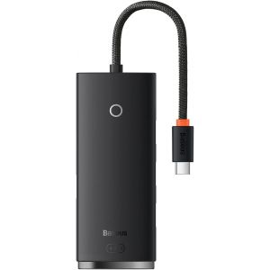 Hub Baseus Lite Série USB-C vers 4x USB 3.0 25cm Noir