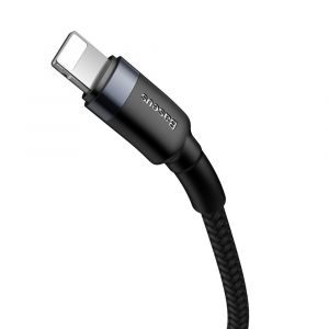 Cable Nylon USB Type-C Baseus / Lighnting 20W 2M Noir