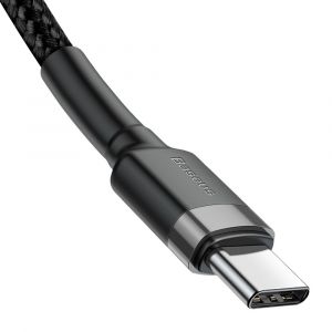 Cable Nylon USB Type-C  / USB Type-C 3A Baseus 1M Noir