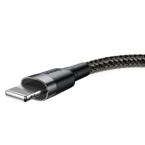 Cable Nylon USB Baseus / Lightning 2,5A 1M Noir