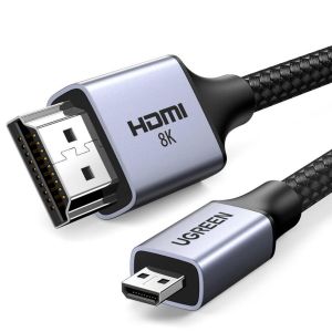 Cable micro HDMI / HDMI 2.1 8K Gris 2M Ugreen                     