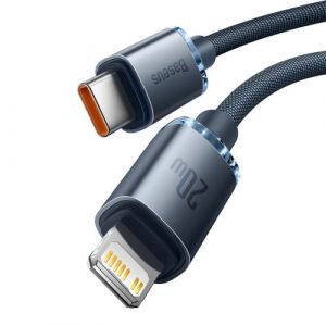 Cable Nylon USB Type-C Baseus / Lightning 20W 2M Noir